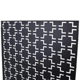 Outdoor & Indoor Privacy Metal Privacy 76" H48" W, Freestanding Decorative Privacy W465P193205