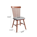 Farmhouse Kitchen Chairs - Sturdy Solid Wood Construction with Cushioned Seats, Modern T3833P366666