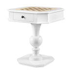 ZUN White Game Table with 2-drawer B062P189209