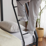 Twin Over Full Metal Bunk Bed for Kids Teens Adults, Heavy Duty Metal Bunk Bed with Ladder & 76903502