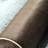 9 Piece Charmeuse Comforter Set Blue Queen B03597003