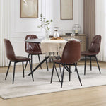 ZUN Dining Chairs Set of 4, Upholstered Faux Leather Dining Room Chairs, Modern Kitchen Chairs with W3112P254919