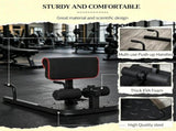 Black 3-in-1 Padded Push Up Sit Up Squat Machine All-in-One Home Gym Fitness Equipment for Core & 64751637