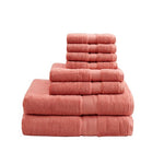 ZUN 100% Cotton 8 Piece Antimicrobial Towel Set B03599316