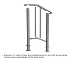 Matte Black Outdoor 1st Tier Iron Handrail 49428586