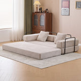 Floor,Compression Sofa,Convertible Floor Sofa Bed-with Pillow Back Support Armrest,Comfy Futon 98822522