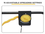 Broadcast Spreader, 70LBS Capacity, Walk-Behind Push Spreader, 15-Level Adjustment, 8 in All Terrain 49728070