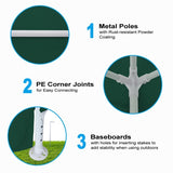 3 * 3m 4 sided , spiral tube pergola made of green PE fabric, 10'x10 'party tent with 4 81246645