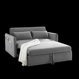 MH" Sleeper Sofa Bed w/USB Port, 3-in-1 adjustable sleeper with pull-out bed, 2 lumbar pillows and W119362743