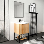 ZUN 24 Inch Freestanding Bathroom Vanity With Resin Basin,24x18, W99981917