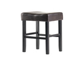 30-inch Bonded Leather Backless Bar Stool , Brown WF530928BRN