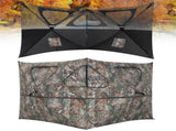 2-Panel See-Through Hunting Blind - Pop-Up Design with 3 Shoot Through Ports 17680214