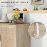 Kitchen Storage Cabinet, Garage Cabinets Natural Wood-AS 48239210