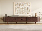 70 Inch Mid Century Modern TV Stand, TV Stand for 80 Inch TV, TV Stand with Tambour Doors, Drawers N710P339446P