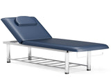 Professional Stationary Massage Table, 550lbs Heavy Duty Wide Exam Bed for Treatment, Backrest 13015666