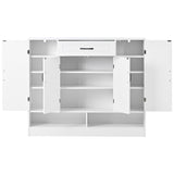 ZUN ON-TREND Sleek and Modern Shoe Cabinet Adjustable Shelves, Minimalist Shoe Storage Organizer WF304415AAK