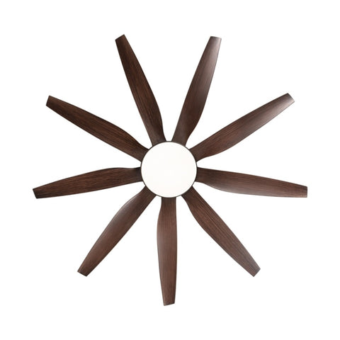 ZUN 71" Integrated LED Lighting Ceiling Fan with 9 Solid Wood Blade 02708486