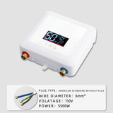 Instant Electric Water Heater 110V Tankless LED Digital Display 5500W White 29864169