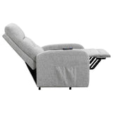 Grey Tufted Power Lift Recliner B062P153855