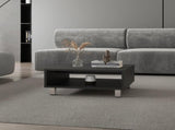 Black Coffee Table with Open Storage B062P252205
