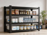 4-Tier Adjustable Storage Rack, Practical Metal Shelving Unit for Home & Office Organization, W1831P601856