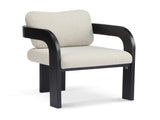 2-Pack Dining Chairs with Pillow Back, Beige Fabric, Black Solid Wood Frame N779P298399A