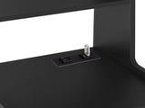 Tall Nightstand with Charging Station,Modern Bedside Tables with Storage Shelves & 2 37130185