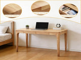 Solid Wood Desk with Drawers, Standing Desk with Smooth Edges, Home Office Desk for Small Spaces, 94318525