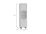 Thorndike 2-Shelf Rectangle Pantry Cabinet White B06280433