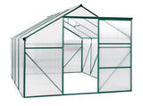 6x8 Hybrid Polycarbonate Greenhouse Green 75985416
