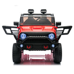 ZUN 24V Two-Seater Kids Ride On Truck Car W/Parents Control,200w*2,Seat width 20.28in,Four-wheel W1396P230273