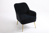 Modern Mid Century Chair velvet Sherpa Armchair for Living Room Bedroom Office Easy Assemble W1361102502