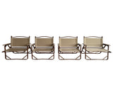 Comfy Foldable Portable Chair with Armrests Aluminium Frame, Travel Kermit Chair Easy to Fold W495107783