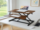 32 Inch Desk Converter, Height Adjustable Sit to Stand Riser, Dual Monitor and Laptop Workstation 48559173