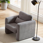 ZUN 33"Corduroy Fabric Single Sofa, Modern Lounge Chairs Single Sofa with Support Pillow , for W834P171870