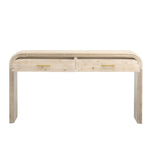 ZUN TREXM Unique Retro Silhouette Console Table with Open Style, Two Top Drawers for Entrance, Dinning WF317094AAD