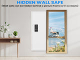 53" Passwod Touch Panel In-Wall Safe,Hidden Wall Gun Safe for Rifles with Adjustable 34107614