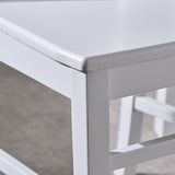 ZUN Acacia Wood Dining Chairs, White 62888.00WHI