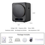 ZUN 5.5lbs Portable Mini Cloth Dryer Machine FCC Certificate PTC Heating Tumble Dryer Electric Control W1720110377