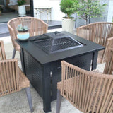 Grill over stove tea cooking furniture Table Brazier stove heater Square outdoor smokeless grill 73359223