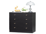 Modern Simple 5-Drawer Dresser Black 95957598