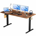 ZUN Standing Desk Adjustable Height 63 x 24 Inch Electric Computer Stand Up Desk with 3 Memory Presets, W2201P277629