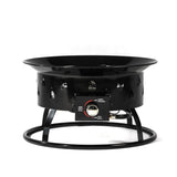 ZUN Mini Fire Pit Outdoor Portable Fire Pit Steel Camping Fire Pit with Lava Rocks 94973294