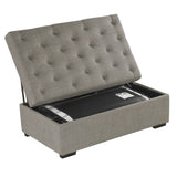 Folding Sofa Bed, 49.6" Ottoman with a Folding Sofa Bed, Convertible Ottoman Sleeper with Memory N719P268068E