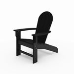 ZUN Black Adirondack Chair – Premium HDPE Poly Lumber for Pool, Patio, and Garden Elegance B195P198778