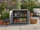Potting Bench with Storage Cabinet and Metal Table Top for Outdoor Patio,Outdoor Work Station Table 23479910