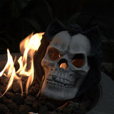 Fire Pit Demon Skull Gas Log for Ventless & Vent Free, Propane, Gel, Ethanol, Electric, Outdoor 16559452