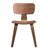 Walnut Side Chair with Tapered Leg B062P209232