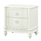 Ivory 2-Drawer Nightstand B062P209005