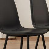 ZUN Modern Minimalist Black Dining Chair Set - Six Chairs per Box, Stable and Comfortable.Modern W1151P224753